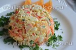 Салат с крабовыми палочками и апельсином