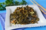 Острый салат из сушеной морской капусты