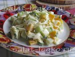 Салат из свежих овощей с майонезом